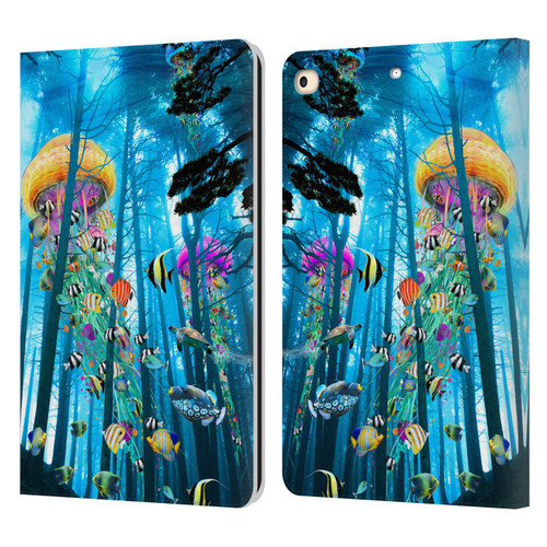 Dave Loblaw Jellyfish Electric Jellyfish In A Mist Leather Book Wallet Case Cover For Apple iPad 9.7 2017 / iPad 9.7 2018