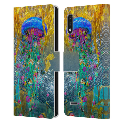 Dave Loblaw Jellyfish Jellyfish Kelp Field Leather Book Wallet Case Cover For LG K22