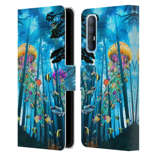 Dave Loblaw Jellyfish Electric Jellyfish In A Mist Leather Book Wallet Case Cover For OPPO Find X2 Neo 5G