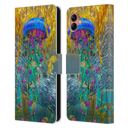 Dave Loblaw Jellyfish Jellyfish Kelp Field Leather Book Wallet Case Cover For Samsung Galaxy A04 (2022)