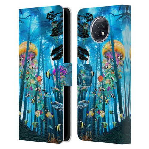 Dave Loblaw Jellyfish Electric Jellyfish In A Mist Leather Book Wallet Case Cover For Xiaomi Redmi Note 9T 5G