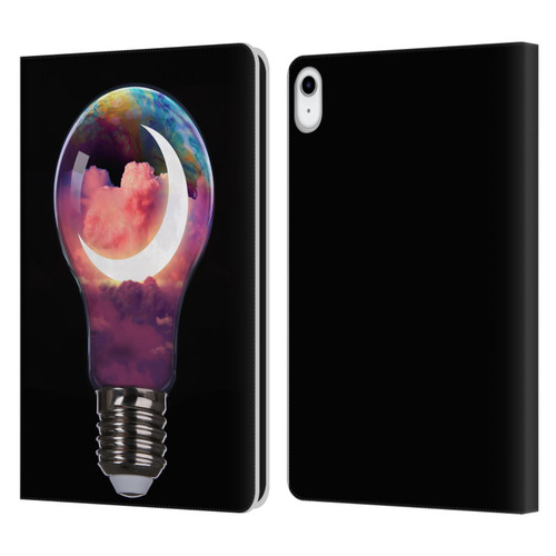 Dave Loblaw Sci-Fi And Surreal Light Bulb Moon Leather Book Wallet Case Cover For Apple iPad 10.9 2022/2025