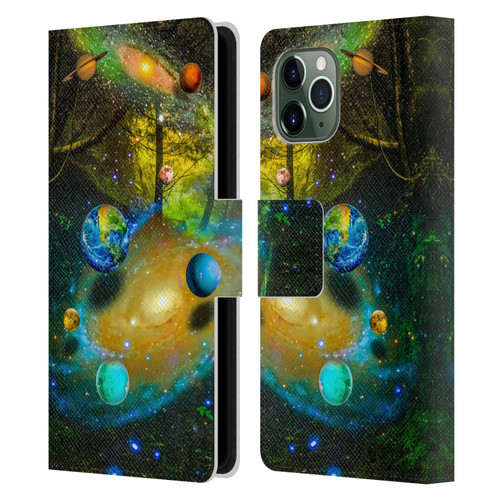 Dave Loblaw Sci-Fi And Surreal Universal Forest Leather Book Wallet Case Cover For Apple iPhone 11 Pro