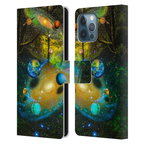 Dave Loblaw Sci-Fi And Surreal Universal Forest Leather Book Wallet Case Cover For Apple iPhone 12 Pro Max