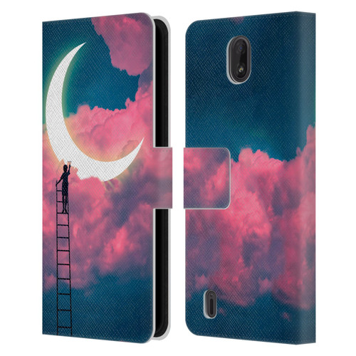 Dave Loblaw Sci-Fi And Surreal Boy Painting Moon Clouds Leather Book Wallet Case Cover For Nokia C01 Plus/C1 2nd Edition