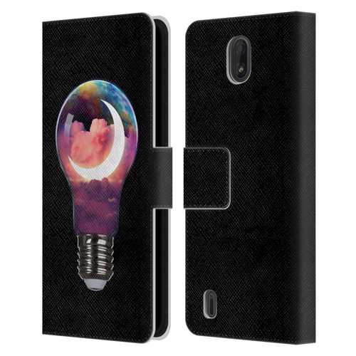 Dave Loblaw Sci-Fi And Surreal Light Bulb Moon Leather Book Wallet Case Cover For Nokia C01 Plus/C1 2nd Edition