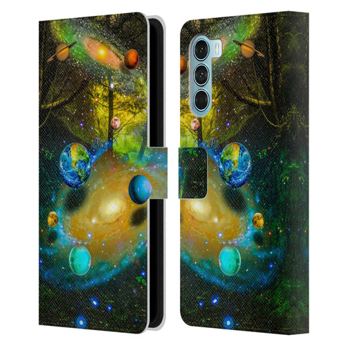 Dave Loblaw Sci-Fi And Surreal Universal Forest Leather Book Wallet Case Cover For Motorola Edge S30 / Moto G200 5G