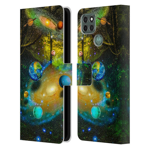 Dave Loblaw Sci-Fi And Surreal Universal Forest Leather Book Wallet Case Cover For Motorola Moto G9 Power