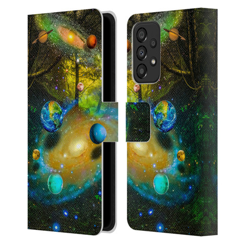 Dave Loblaw Sci-Fi And Surreal Universal Forest Leather Book Wallet Case Cover For Samsung Galaxy A33 5G (2022)
