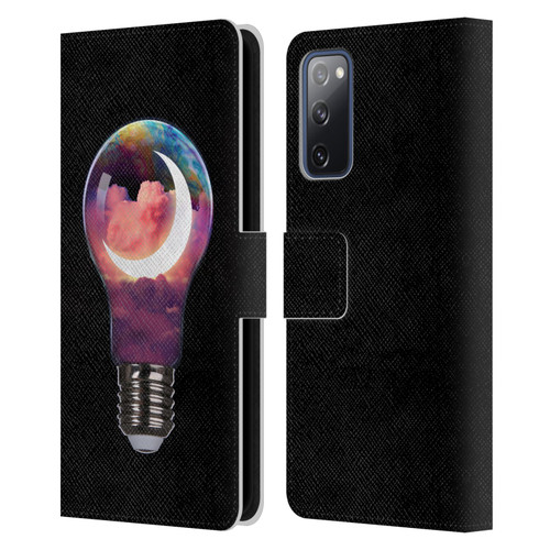 Dave Loblaw Sci-Fi And Surreal Light Bulb Moon Leather Book Wallet Case Cover For Samsung Galaxy S20 FE / 5G