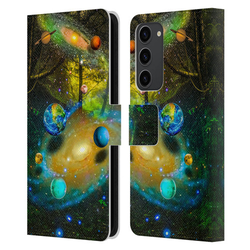 Dave Loblaw Sci-Fi And Surreal Universal Forest Leather Book Wallet Case Cover For Samsung Galaxy S23+ 5G