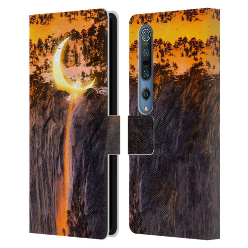 Dave Loblaw Sci-Fi And Surreal Fire Canyon Moon Leather Book Wallet Case Cover For Xiaomi Mi 10 5G / Mi 10 Pro 5G