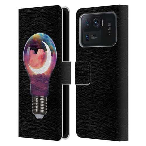 Dave Loblaw Sci-Fi And Surreal Light Bulb Moon Leather Book Wallet Case Cover For Xiaomi Mi 11 Ultra