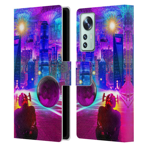Dave Loblaw Sci-Fi And Surreal Synthwave Street Leather Book Wallet Case Cover For Xiaomi 12