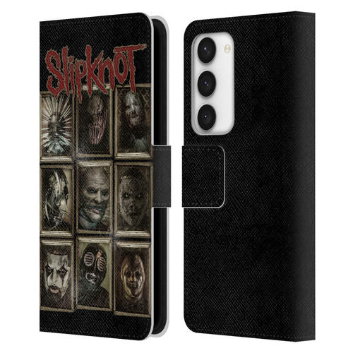 Slipknot Key Art Covered Faces Leather Book Wallet Case Cover For Samsung Galaxy S23 5G