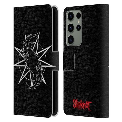 Slipknot Key Art Goat Logo Leather Book Wallet Case Cover For Samsung Galaxy S23 Ultra 5G