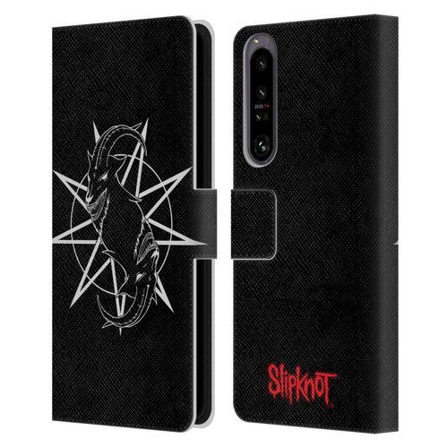 Slipknot Key Art Goat Logo Leather Book Wallet Case Cover For Sony Xperia 1 IV