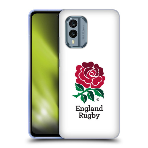 England Rugby Union 2016/17 The Rose Home Kit Soft Gel Case for Nokia X30