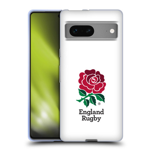 England Rugby Union 2016/17 The Rose Home Kit Soft Gel Case for Google Pixel 7