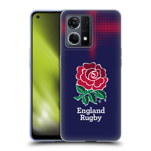 England Rugby Union 2016/17 The Rose Alternate Kit Soft Gel Case for OPPO Reno8 4G