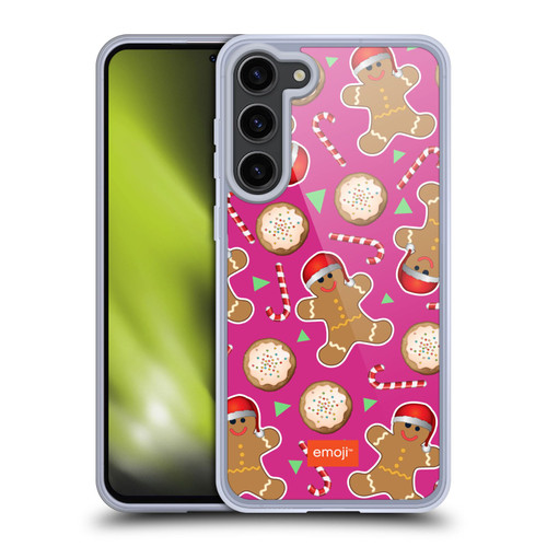 emoji® Christmas Patterns Gingerbread Cookies Soft Gel Case for Samsung Galaxy S23+ 5G