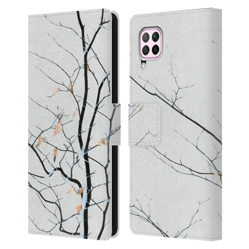 Dorit Fuhg Forest White Leather Book Wallet Case Cover For Huawei Nova 6 SE / P40 Lite