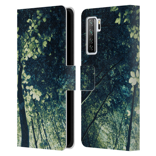 Dorit Fuhg Forest Tree Leather Book Wallet Case Cover For Huawei Nova 7 SE/P40 Lite 5G