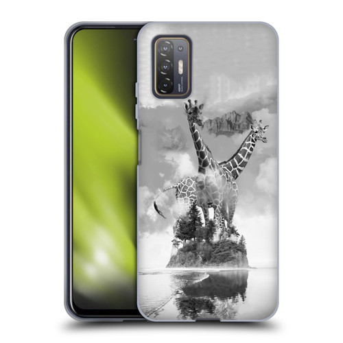 Dave Loblaw Animals Giraffe In The Mist Soft Gel Case for HTC Desire 21 Pro 5G