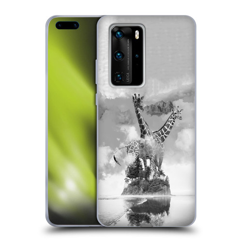 Dave Loblaw Animals Giraffe In The Mist Soft Gel Case for Huawei P40 Pro / P40 Pro Plus 5G