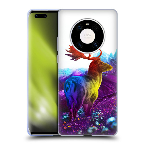 Dave Loblaw Animals Purple Mountain Deer Soft Gel Case for Huawei Mate 40 Pro 5G