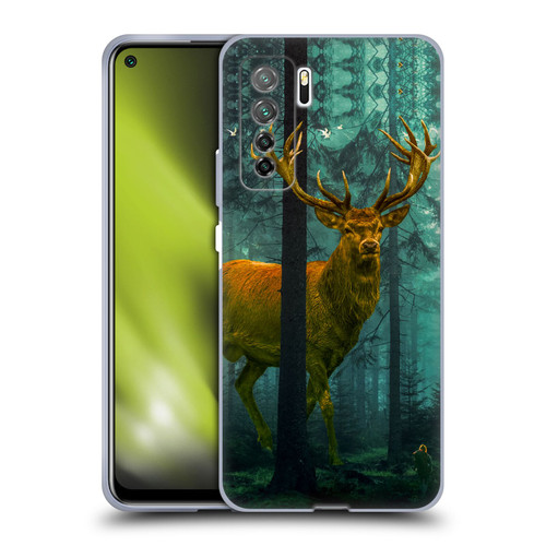 Dave Loblaw Animals Giant Forest Deer Soft Gel Case for Huawei Nova 7 SE/P40 Lite 5G