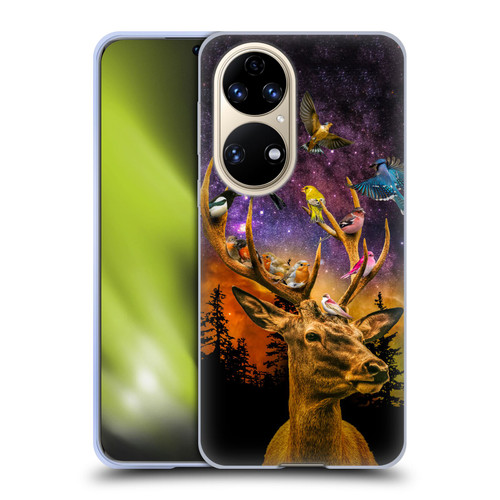 Dave Loblaw Animals Deer and Birds Soft Gel Case for Huawei P50