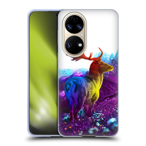 Dave Loblaw Animals Purple Mountain Deer Soft Gel Case for Huawei P50