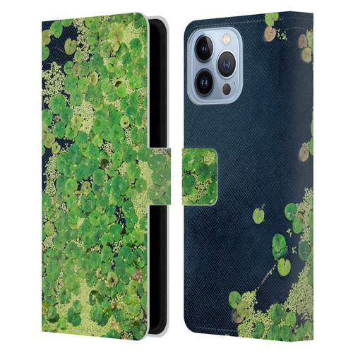Dorit Fuhg Forest Lotus Leaves Leather Book Wallet Case Cover For Apple iPhone 13 Pro Max