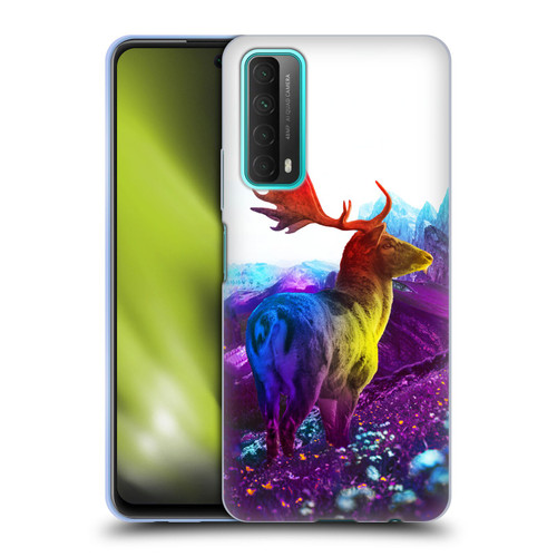 Dave Loblaw Animals Purple Mountain Deer Soft Gel Case for Huawei P Smart (2021)