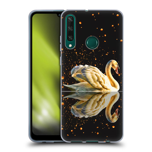 Dave Loblaw Animals Swan Lake Reflections Soft Gel Case for Huawei Y6p