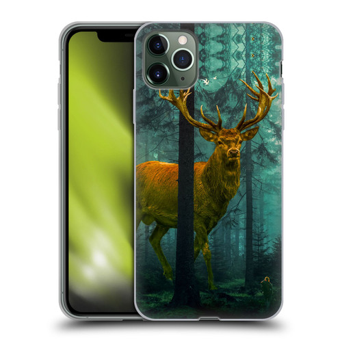 Dave Loblaw Animals Giant Forest Deer Soft Gel Case for Apple iPhone 11 Pro Max