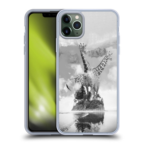 Dave Loblaw Animals Giraffe In The Mist Soft Gel Case for Apple iPhone 11 Pro Max