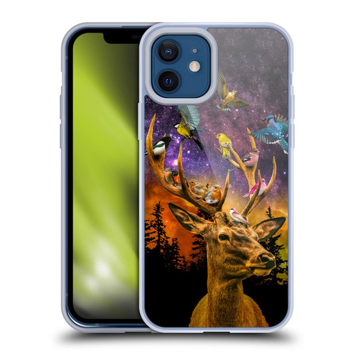 Dave Loblaw Animals Deer and Birds Soft Gel Case for Apple iPhone 12 / iPhone 12 Pro