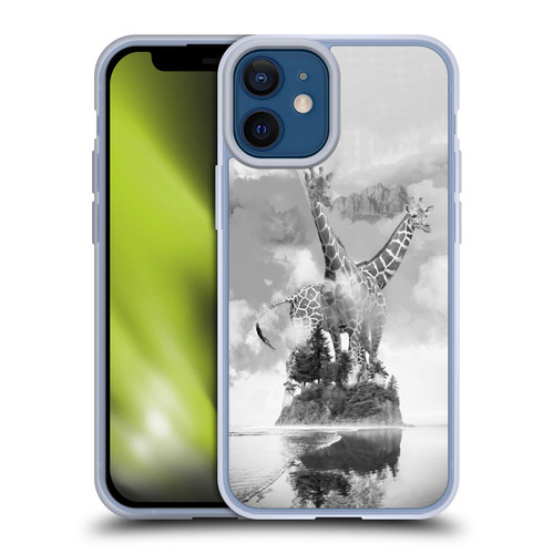 Dave Loblaw Animals Giraffe In The Mist Soft Gel Case for Apple iPhone 12 Mini
