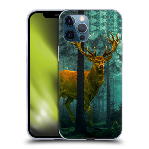 Dave Loblaw Animals Giant Forest Deer Soft Gel Case for Apple iPhone 12 Pro Max