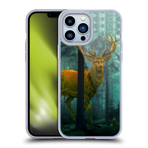 Dave Loblaw Animals Giant Forest Deer Soft Gel Case for Apple iPhone 13 Pro Max