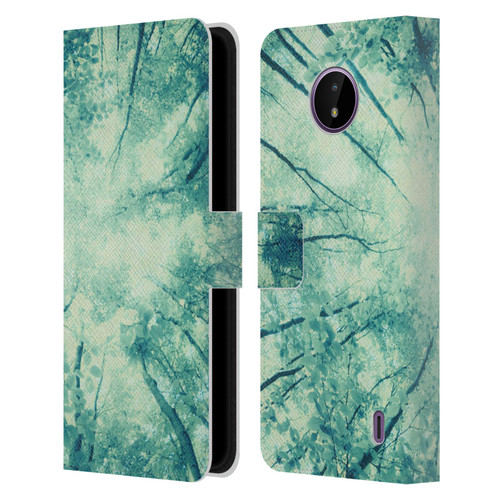 Dorit Fuhg Forest Wander Leather Book Wallet Case Cover For Nokia C10 / C20