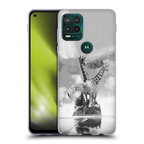 Dave Loblaw Animals Giraffe In The Mist Soft Gel Case for Motorola Moto G Stylus 5G 2021