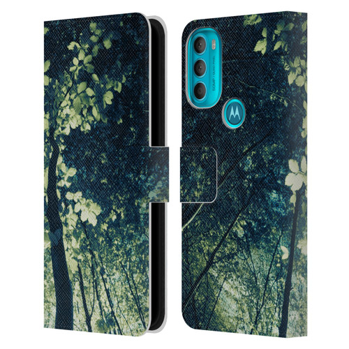 Dorit Fuhg Forest Tree Leather Book Wallet Case Cover For Motorola Moto G71 5G