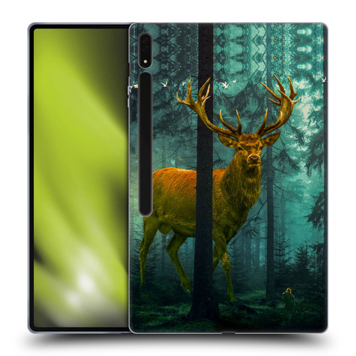 Dave Loblaw Animals Giant Forest Deer Soft Gel Case for Samsung Galaxy Tab S8 Ultra