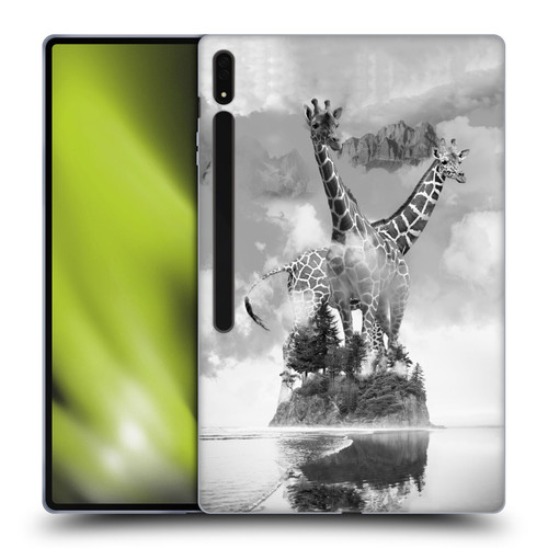 Dave Loblaw Animals Giraffe In The Mist Soft Gel Case for Samsung Galaxy Tab S8 Ultra