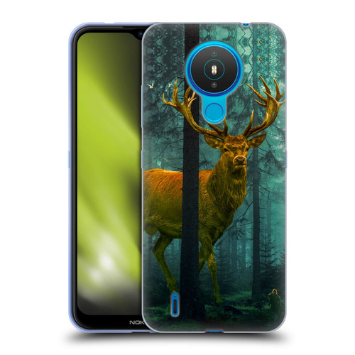 Dave Loblaw Animals Giant Forest Deer Soft Gel Case for Nokia 1.4