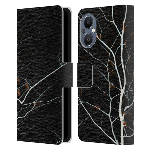 Dorit Fuhg Forest Black Leather Book Wallet Case Cover For OnePlus Nord N20 5G