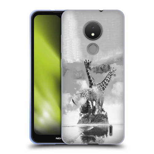 Dave Loblaw Animals Giraffe In The Mist Soft Gel Case for Nokia C21